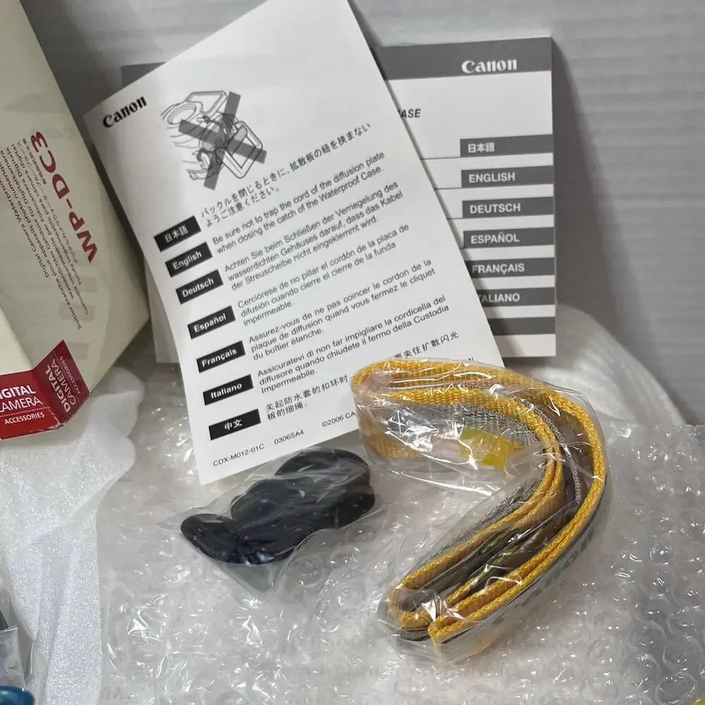 Genuine Canon WP-DC3 Digital Camera WaterProof Case 40M/130ft New In Box